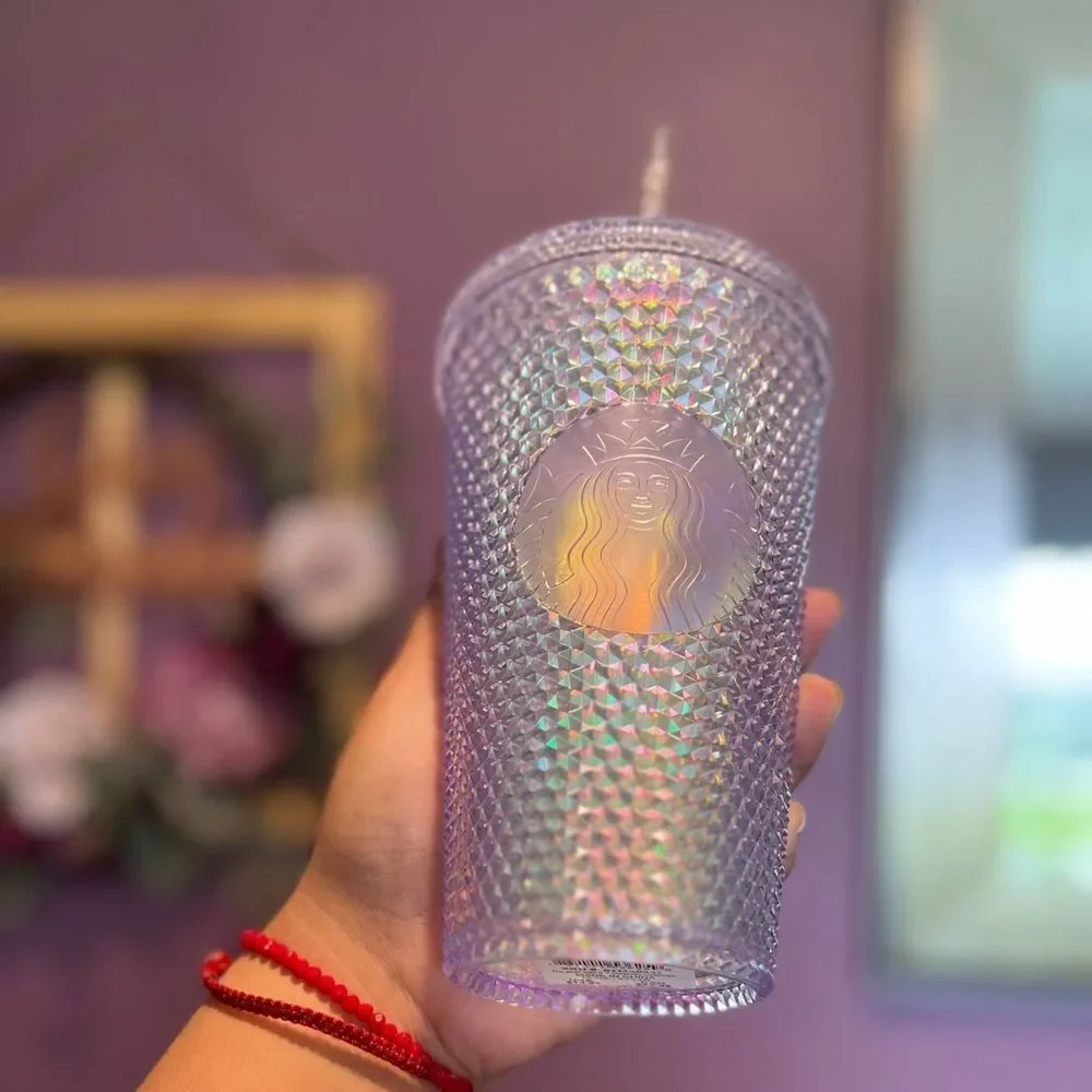 Starbucks Diamond Studded Unicorn 2023 Limited Edition Iridescent Bling 16oz Cup